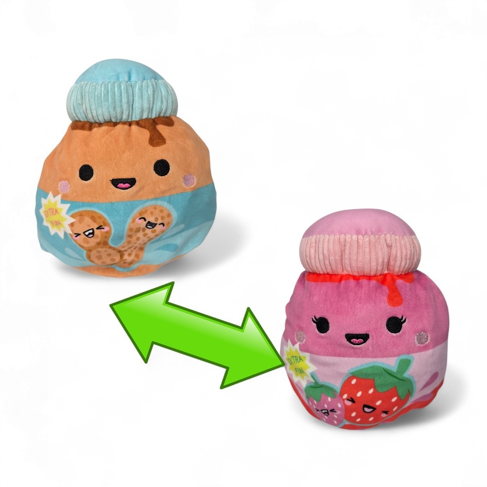 Squishmallows Flipamallows Chunks Peanut‎ Butter & Berrina Jam 8" Plush Claires